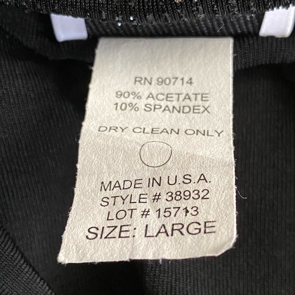 J.B.S. Ltd. - special occasion low back top; silver shimmers. - Picture 4 of 4